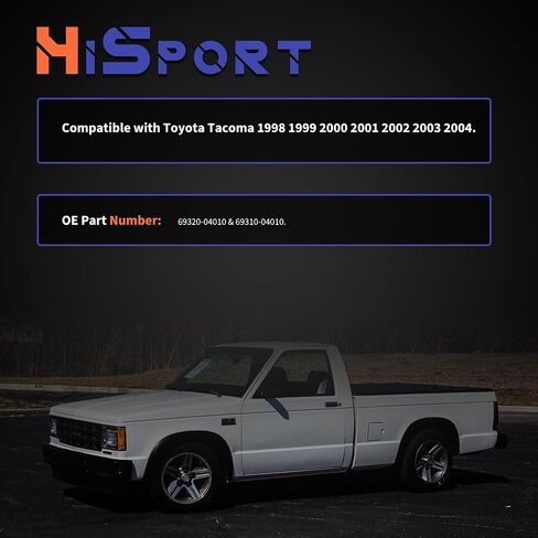 HiSport 69320-04010 قفل مزلاج الباب للسائق الجانب الأمامي الأيسر متوافق مع Toyota Tacoma 1998-2004، أقفال يدوية للأبواب غير الكهربائية، 69310-04010 in Saudi Arabia
