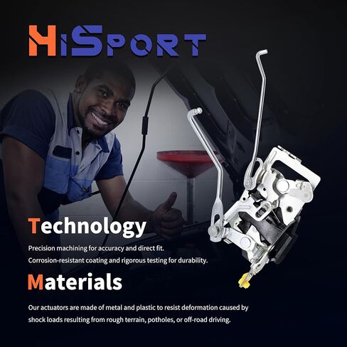 HiSport 69320-04010 قفل مزلاج الباب للسائق الجانب الأمامي الأيسر متوافق مع Toyota Tacoma 1998-2004، أقفال يدوية للأبواب غير الكهربائية، 69310-04010 in Saudi Arabia