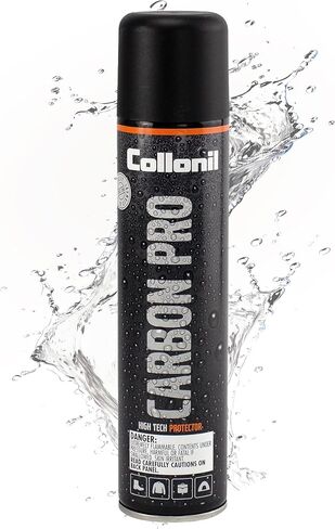 Collonil Carbon Pro L - بخاخ واقي الأحذية العالمي 10.1 أونصة سائلة - مقاوم للماء والبقع - واقي من جلد الغزال خالٍ من PFAS للأحذية والأحذية طويلة الرقبة وحقائب الظهر والسترات والخيام in Kuwait