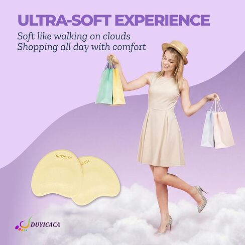 Metatarsal Pads for Women(2 Pairs): Ball of Foot Cushions Heel Inserts, Anti-Slip Forefoot Inserts for High Heel Footwear, One Size Fits All (Beige) in Saudi Arabia
