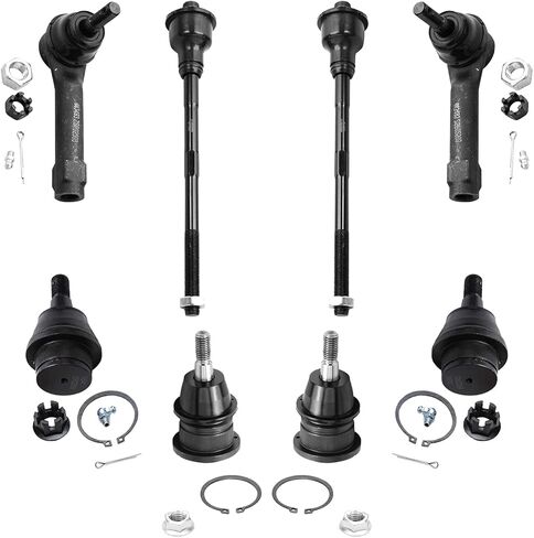 Detroit Axle - Front Tie Rods Ball Joints for Chevy GMC Silverado Sierra Avalanche Suburban 1500 Tahoe Yukon Cadillac Escalade 4 Upper & Lower Ball Joints 4 Inner & Outer Tie Rods Replacement in Saudi Arabia