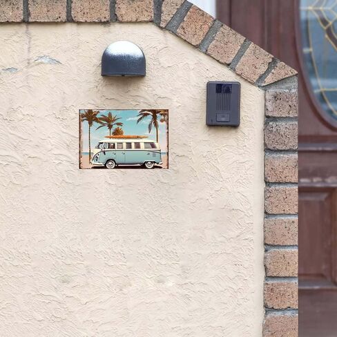 Beach Decor Vintage Surf Van Metal Sign Surf Decor for Open-Air bar Porch Beach Wall Art Beach Themed Gifts 8x12 Inch in Kuwait