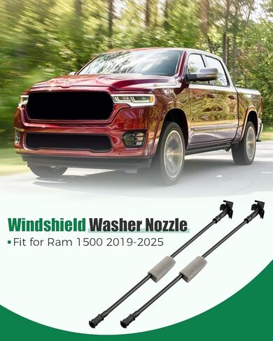 Windshield Washer Nozzle 68291571AB Fit for Ram 1500 2019 2020 2021 2022 2023 2024 2025, Replacement 68291571AA in Saudi Arabia