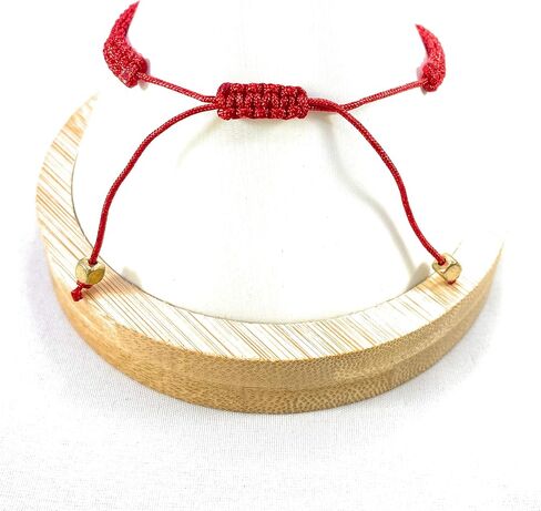 سوار سانت مايكل رئيس الملائكة باللون الأحمر مع سوار ذهبي قابل للتعديل Pulsera Roja Ajustable De San Miguel Arcangel Con Tono Dorado (SM1) in Kuwait