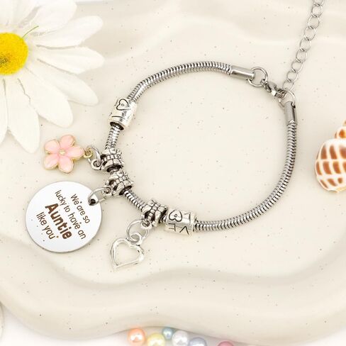 Auntie Gift Ideas,Mothers Day Gifts for Aunt Mothers Day Gifts for Aunts Birthday from Niece Nephew Valentines Mother'sDay Gift for Aunt Christmas Presents for Aunty Retirement Bracelet in Kuwait