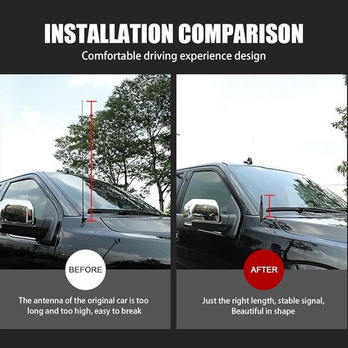 Ajxn 1 PC Universal Car Truck Bullet Antenna for GM Chevy Silverado 1500 2500 3500 HD Avalanche GMC Sierra 1500 2500 3500 Made of Rugged Billet and Aluminum Car Truck Accessories (Red) in Kuwait