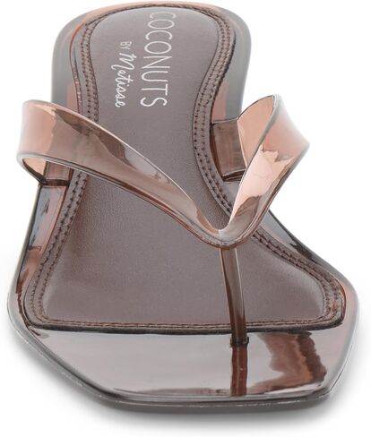Coconuts by Matisse Margo Jelly Kitten Heel Sandal, Brown, 6 in Kuwait