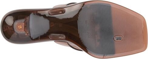 Coconuts by Matisse Margo Jelly Kitten Heel Sandal, Brown, 6 in Kuwait
