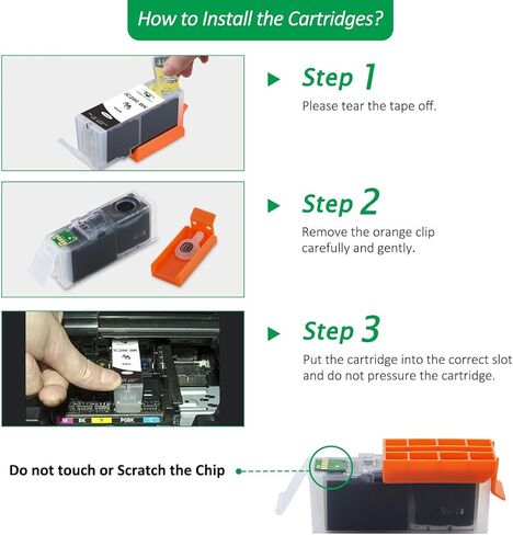 Compatible PGI-280 CLI281 Ink Cartridges, Replacement for PGI 280 CLI 281 Use with PIXMA TS702, TS702a TS6120, TS6220 TS6320 TR7520 TS702 TS8120 TS8220 TS8320 TR8520 TR8620 TS9120 in Kuwait