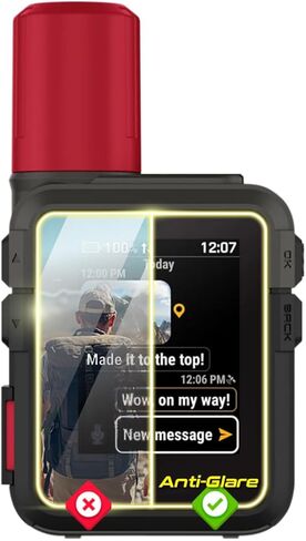IPG for GARMIN inReach Mini 2 - Mini Handheld Hiking GPS Touch Screen (2 Units) Hydrogel Invisible Film Screen Protector Guard Cover Free Lifetime Replacement Bubble -Free for Mini in Saudi Arabia