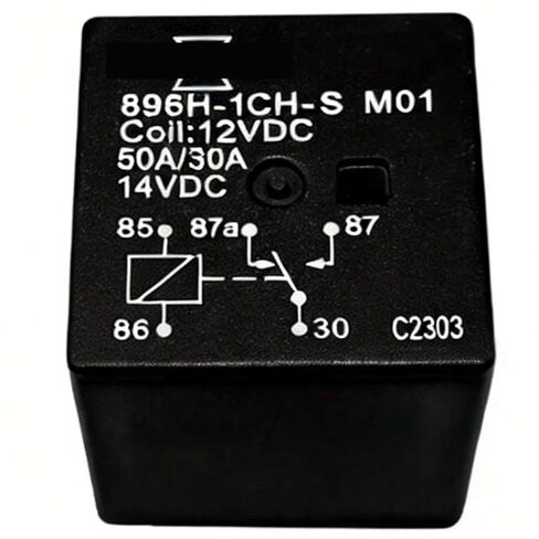 2PCS 896H-1CH-S M01 Automotive Power Relay, SPDT 5-Pin Mini ISO Plug-in, Coil Voltage Verify (12V/24V), High Current Switch for Fuse/Relay Box, in Saudi Arabia