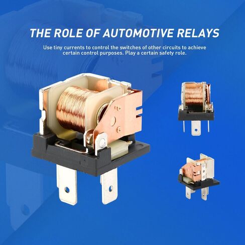 Techie 2 Pack 4 Pin Car Relay,12V 40A with Fixed Plate, AC Starter,Air Conditioner,Heavy Duty Relay Switch,Fit for Cars, Motorcycles, Trucks in Kuwait