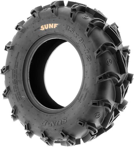 إطارات SunF ATV 25x8-12 25x8x12 Mud v-shape Muddy 6 PR A050 - مجموعة من 4 in Saudi Arabia
