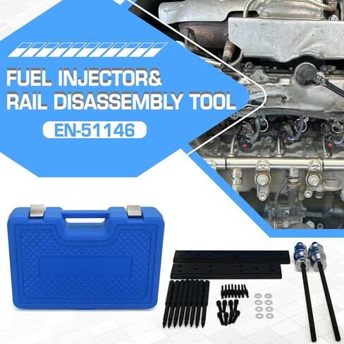 Fuel Injector Removal and Rail Assembly Replacer Master Tool Kit Fit for GM Opel, Buick, Vauxhall & MG 1.0L 1.4L 1.5T 1.6L Engines, EN-51146-100 EN-51146-150 in Kuwait