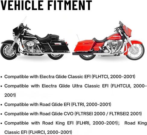 Fuel Filter Compatible with Harley Touring EFI 1999-2001 FLHTCUI Electra Glide Ultra Classic, FLHR/FLHRCI Road King, FLHTCI Electra Glide Classic, FLTRI/FLTRSEI Road Glide 75127-00A, 75076-00 in Kuwait