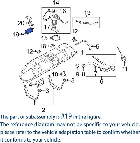 TOJIO FG1083 Fuel Filter Fit for Ford F-150 F-250 F-350 F-450 F-550 F-650 F750, For Mercury MOUNTAINEER ﻿, Replaces# GF796, 33243, G10166, 2C5Z-9155-AA in Kuwait