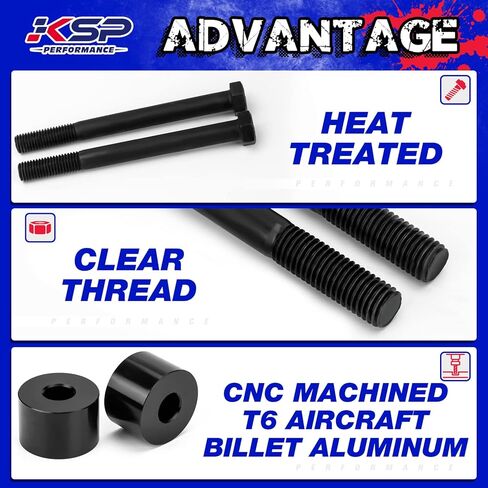 Diff Drop for 07-22 Tundra 4WD، KSP CNC تشكيله T6 Aircraft Billet Aluminium Drop Kit مع فاصل قطرة لوح انزلاقي لـ Tundra 2007-2022 4WD in Saudi Arabia