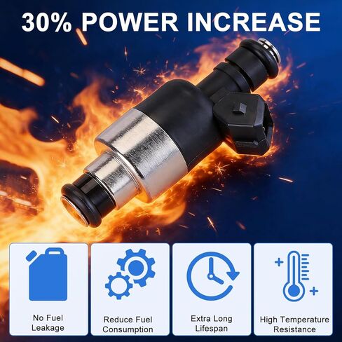 مجموعة من 8 محاقن وقود تناسب تشيفي كامارو كابريس كورفيت إمبالا Ss 1994-1997، لكاديلاك فليتوود 1994-1996، لبويك رودماستر 1994-1996 بديل لـ 17095004 17121068 832-11133 in Kuwait