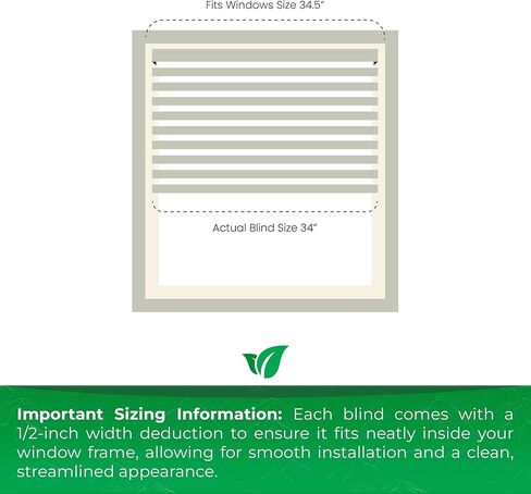 ستائر كاليكس الداخلية 2.5 بوصة من الخشب الصناعي - 34.5 بوصة عرض × 60 بوصة ارتفاع، ستائر نوافذ بيضاء فائقة الخصوصية للنوافذ الداخلية، مناظر رائعة (الحجم الفعلي 34 بوصة عرض × 60 بوصة ارتفاع) in Kuwait