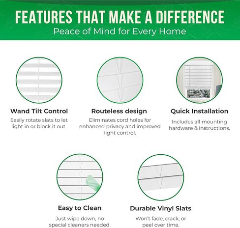 ستائر كاليكس الداخلية 2.5 بوصة من الخشب الصناعي - 34.5 بوصة عرض × 60 بوصة ارتفاع، ستائر نوافذ بيضاء فائقة الخصوصية للنوافذ الداخلية، مناظر رائعة (الحجم الفعلي 34 بوصة عرض × 60 بوصة ارتفاع) in Kuwait