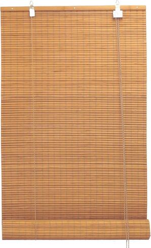 Seta Direct, Bamboo Flat-Weave Sun-Filtering Roll Up Blind - 30-Inch Wide by 66-Inch Long (Amber Honey) in Kuwait