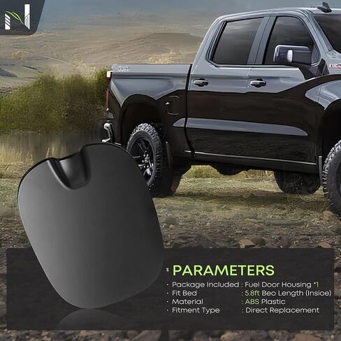 Fuel Filler Door Cover & Gas Cap Compatible with 2019-2024 Chevy Silverado 1500 LTD Replaces GM OEM 84745968, 84126524 in Kuwait