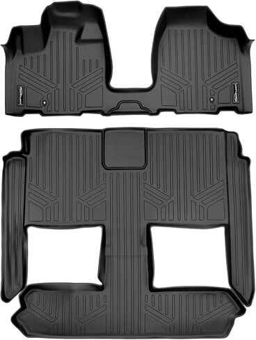 MAXLINER All Weather Cargo Trunk Liner Floor Mat Behind 2nd Row Seat Black Compatible with 2008-2020 Grand Caravan/Town & Country in Saudi Arabia