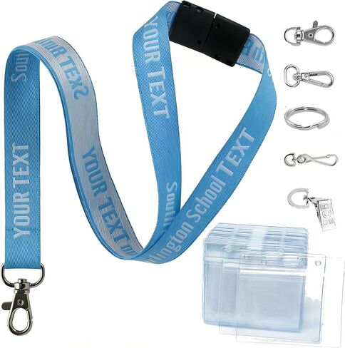 Personalized Custom Lanyards - 10-5000 Pcs Customize Neck Lanyard,Customized Lanyards Bulk with Logo/Text/Photo.,Durable Neck Strap ID Badges for School, Office, Medical & Events,Business etc in Kuwait