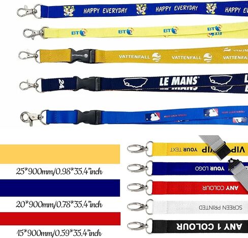 Personalized Custom Lanyards - 10-5000 Pcs Customize Neck Lanyard,Customized Lanyards Bulk with Logo/Text/Photo.,Durable Neck Strap ID Badges for School, Office, Medical & Events,Business etc in Kuwait