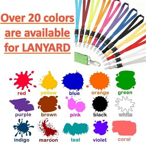 Personalized Custom Lanyards - 10-5000 Pcs Customize Neck Lanyard,Customized Lanyards Bulk with Logo/Text/Photo.,Durable Neck Strap ID Badges for School, Office, Medical & Events,Business etc in Kuwait