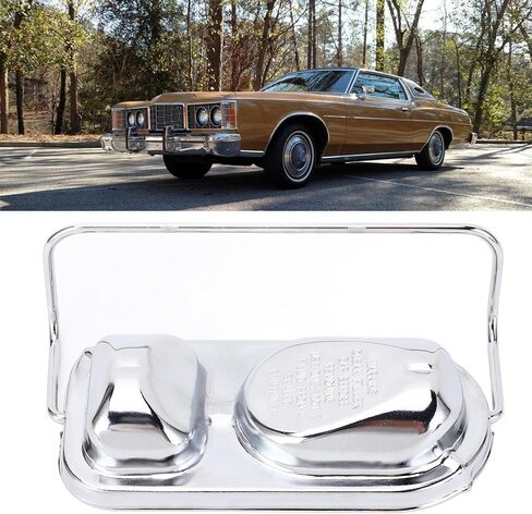 Master Cylinder Cover High Durability Anti Corrode Chrome Finish for Bendix Style Master Cylinders 1973-1983, 2 3/4in X 5 3/4in Size, Crafted from Stainless Steel in Kuwait