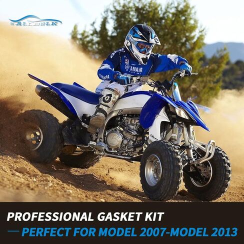 مجموعة حشية إعادة بناء المحرك بالكامل، متوافقة مع Yamaha YFZ450، رأس أسطوانة غطاء القابض ومجموعة ختم التحويل in Kuwait