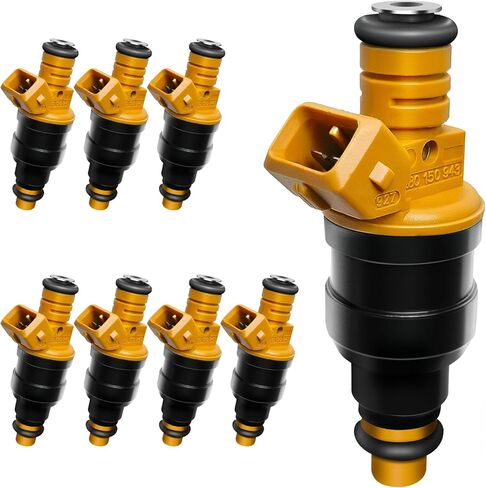Set of 8 Upgraded 0280150943 Fuel Injectors Fits For Ford: F150/F250/F350/E150/E250/E350/Mustang, For Lincoln: Navigator/Town Car, For Mercury: Grand Marquis, V8 4.6L/5.0L/5.4L/5.8L 1990-2005 in Kuwait