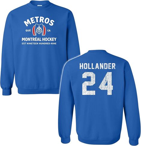 Montreal Metros Jersey - Hollander 24 Back - Hockey Team Cute Pride Soft Sm-5x - Sweatshirt in Kuwait