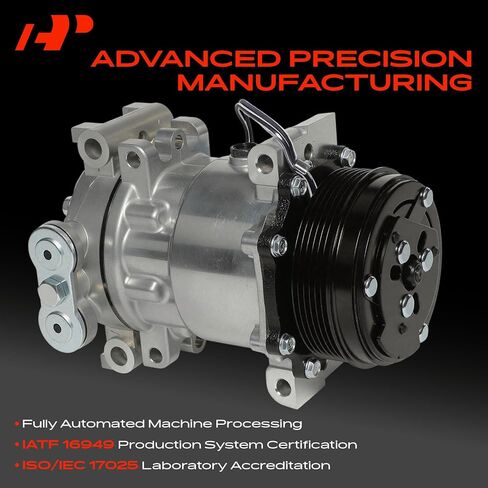 A-Premium Air Conditioner AC Compressor with Clutch Compatible with Chevrolet Silverado 1500 2500 HD 3500, Express, Blazer, S10 & GMC Sierra, Savana, Jimmy, Sonoma & Isuzu Hombre & Oldsmobile Bravada in Saudi Arabia