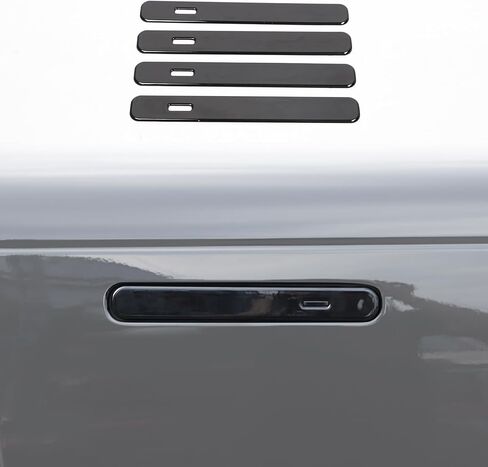 HAPPYHORSE Car Exterior Door Handle Cover Trim Compatible with Land Rover Range Rover VELAR 2017-2025 Car Outside Door Handle Outer Trim Cover Protector Cover Decoration Accessorie (Piano Black) in Saudi Arabia