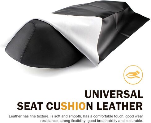 Motorcycle Seat Cover, DIY Seat Protector 39.37" x 27.56", Suitable for Motorcycle, Scooter or Electric Vehicle (Black) in Kuwait