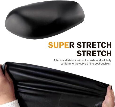 Motorcycle Seat Cover, DIY Seat Protector 39.37" x 27.56", Suitable for Motorcycle, Scooter or Electric Vehicle (Black) in Kuwait