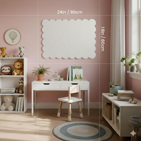 لوحة إعلانات من اللباد الصدفي مقاس 60.96 × 45.72 سم، لوحة دبوس جدارية مزخرفة للسكن الجامعي وغرفة النوم، لوحة مذكرة للصور والملاحظات وعرض الدراسة (بيج دافئ) in Kuwait