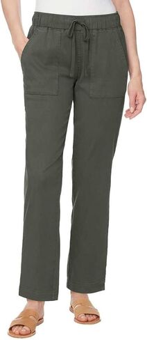 بنطال Buffalo David Bitton النسائي الناعم من مادة اليوسل مع رباط (الولايات المتحدة، ألفا، صغير، عادي، عادي، أسود) in Kuwait