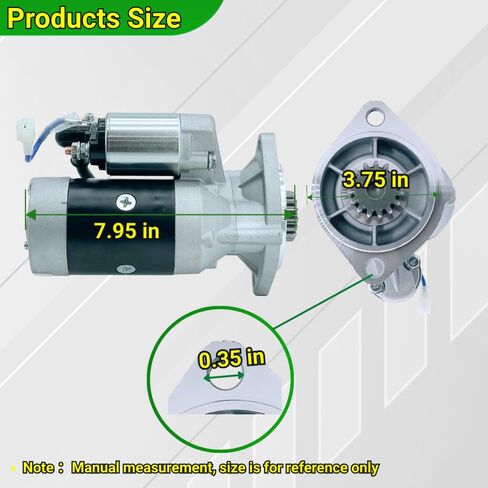 12V 15T Starter S13-332 متوافق مع محرك Yanmar 4TN78 4TN82 121256-77010 S13-94A S13-294 425-34685 AM878189 YM129400-77010 S13-124 S13-132 S13-94 S13-94A S13-294 in Saudi Arabia
