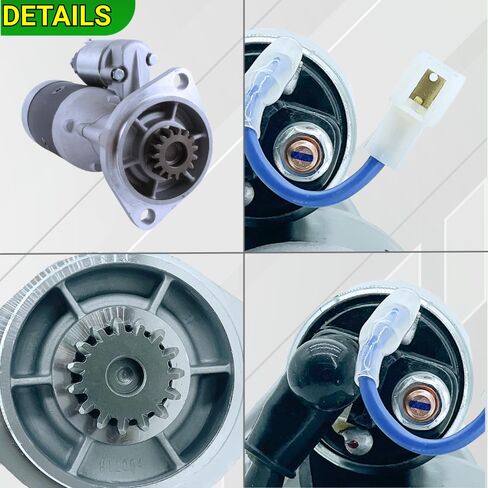 12V 15T Starter S13-332 متوافق مع محرك Yanmar 4TN78 4TN82 121256-77010 S13-94A S13-294 425-34685 AM878189 YM129400-77010 S13-124 S13-132 S13-94 S13-94A S13-294 in Saudi Arabia
