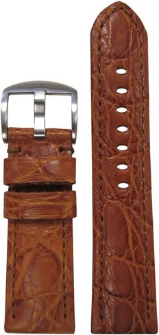 Panatime Genuine Crocodile Skin Watch Band with Matte Finish in Kuwait