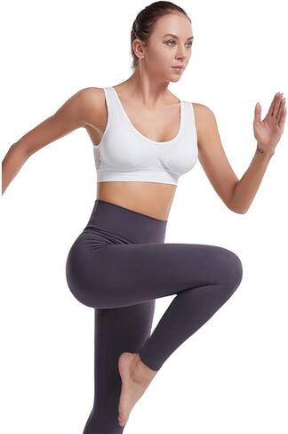 Seamless Sports Bra Plus Size 6XL, Medium Support Wire-Free Workout Bra with Mesh, Soft Padded Yoga Top for Large Bust in Saudi Arabia