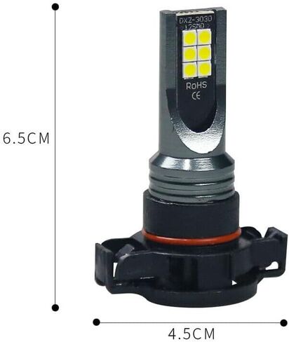 2x LED Fog Light Bulbs Lamp For Cadillac Escalade 2007-2014， 2504 PSX24W 12276 LED Fog Light Bulbs, 3200 Lumens Super Bright, 6000K Xenon White, 3030 12 SMD Chips, DRL Replacement Lamps in Saudi Arabia