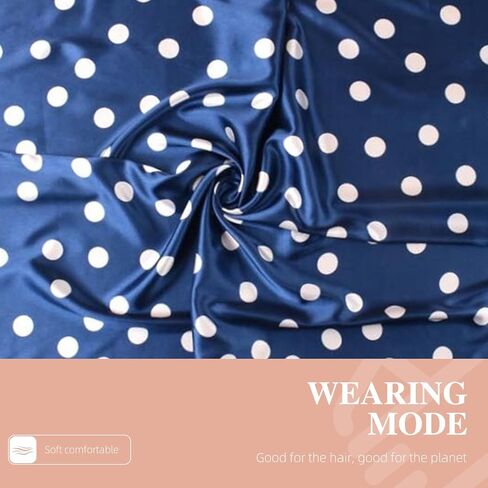 أوشحة رأس مربعة كبيرة من الساتان مقاس 35 بوصة - وشاح من الساتان الحريري لتغليف الشعر في الليل وشاح مربع باندانا للنوم in Kuwait