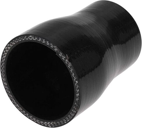 ACROPIX ID 0.75" to 1.5" 19mm-38mm Straight Reducer Silicone Tubing 4-Ply Intercooler Heater Turbocharger Air Intake Pipe Radiator Coolant Tube 3inch 76mm Length 4.5mm Thickness Black in Kuwait