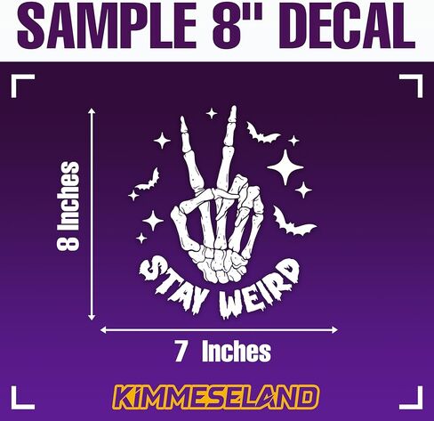 ملصقات مرآة على شكل هيكل عظمي مخيف من Stay Weird، ملصقات مرآة مضحكة غريبة الأطوار، شارات إيجابية ملهمة، ملحقات السيارة من الفينيل المقاوم للماء مقاس 8 بوصات، ملصقات ممتصة للصدمات هدايا للأم والأب والصديق in Kuwait