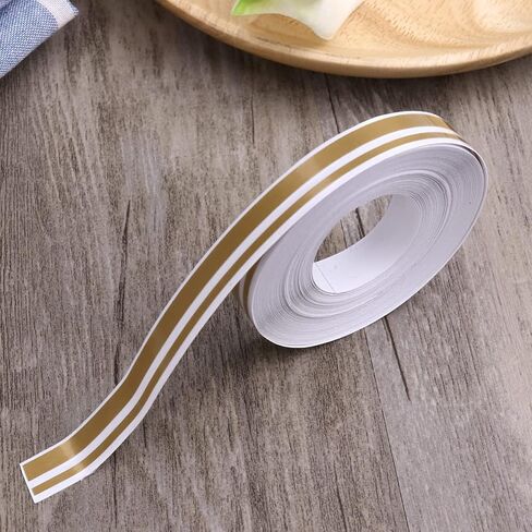 Sewroro Pinstripe Tape Decals, Car Body Side Stripe Decal Car Personalized Decorative Sticker Car Universal Vinyl Pinstriping Tape 1 Roll 980x1.2cm (Gold) in Saudi Arabia