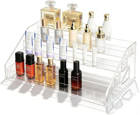 12 بوصة الاكريليك عرض موقف المتدرج 5 الطبقة الاكريليك الناهض عرض الرف تقف لبطاقة المرجعية تحية ملصق بطاقة بريدية in Kuwait